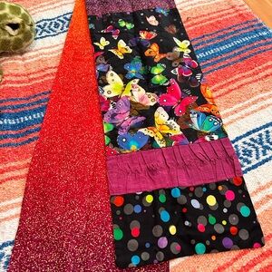 FINAL PRICE!! 🧣Handmade/Quilted Butterfly Print Scarf